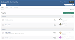 Desktop Screenshot of community.softwarefx.com